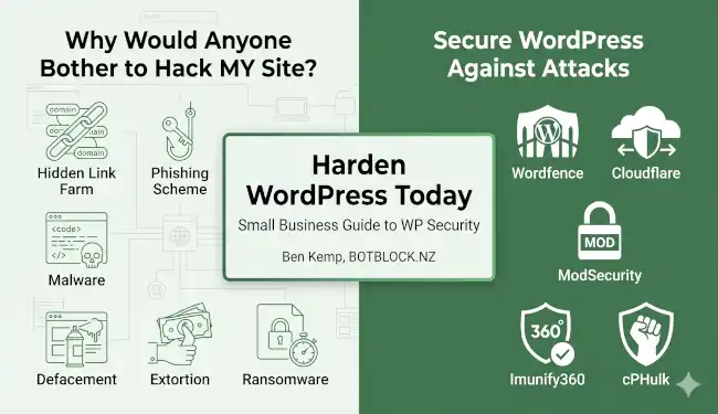 How To Secure WordPress (Gemini Generated Image)